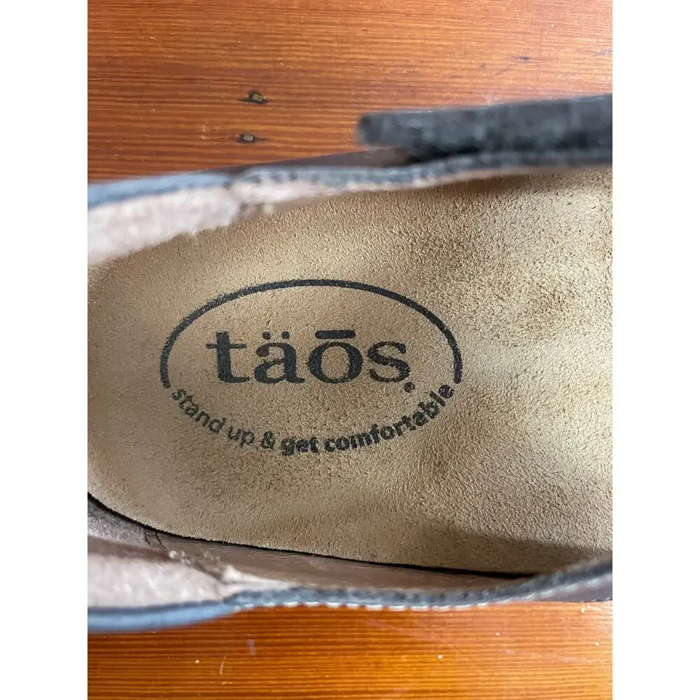 Taos Class Mary Jane Shoes EU 39, US 8-8.5 Gray Leather Comfort Flats Spain